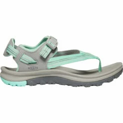 KEEN Terradora II Toe Post Women's Sandal - Light Gray / Ocean Wave