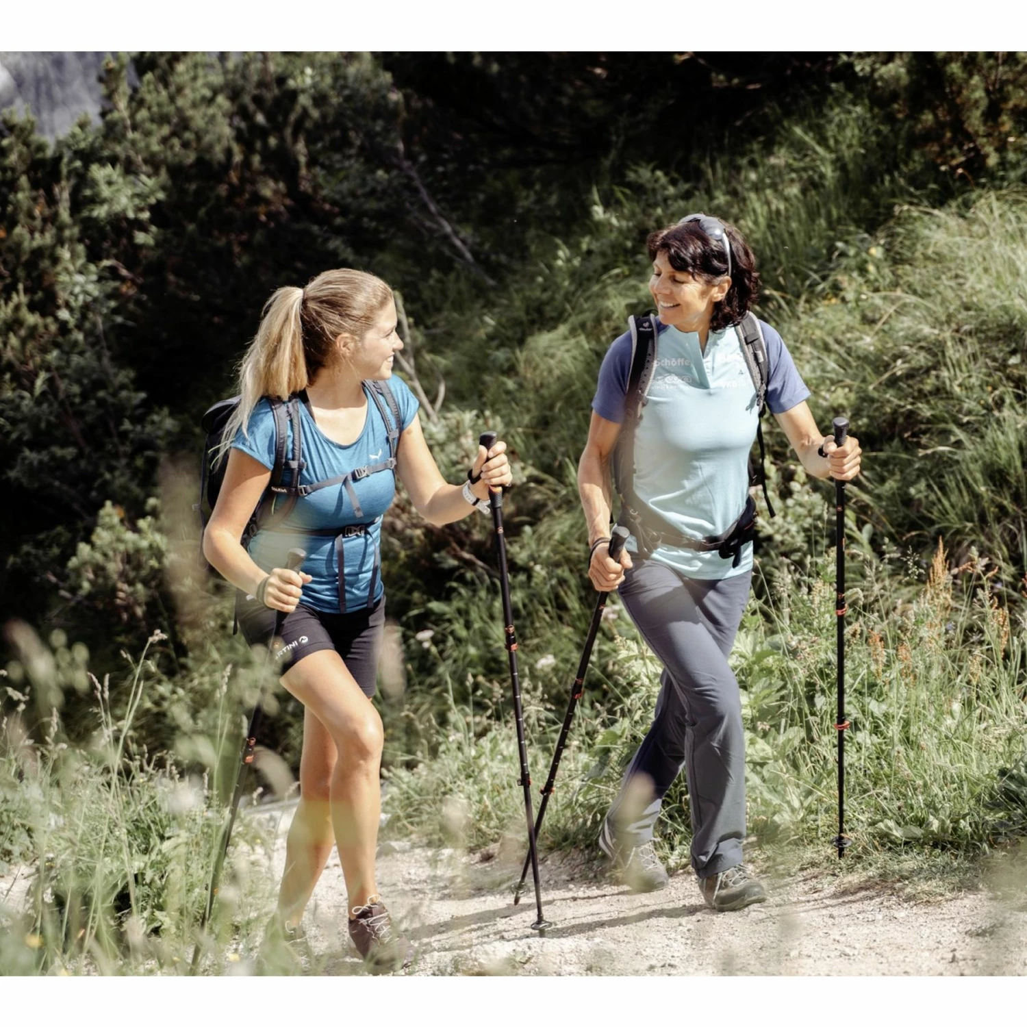 Komperdell Carbon C3 Pro Compact Trekkingstokken (Paar) - Zwart/mint - Afbeelding 2