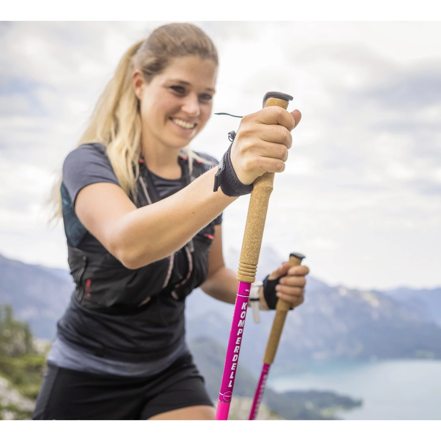 Komperdell Carbon FXP Team Pink Trailrunningstokken (Paar) - Roze - Afbeelding 2