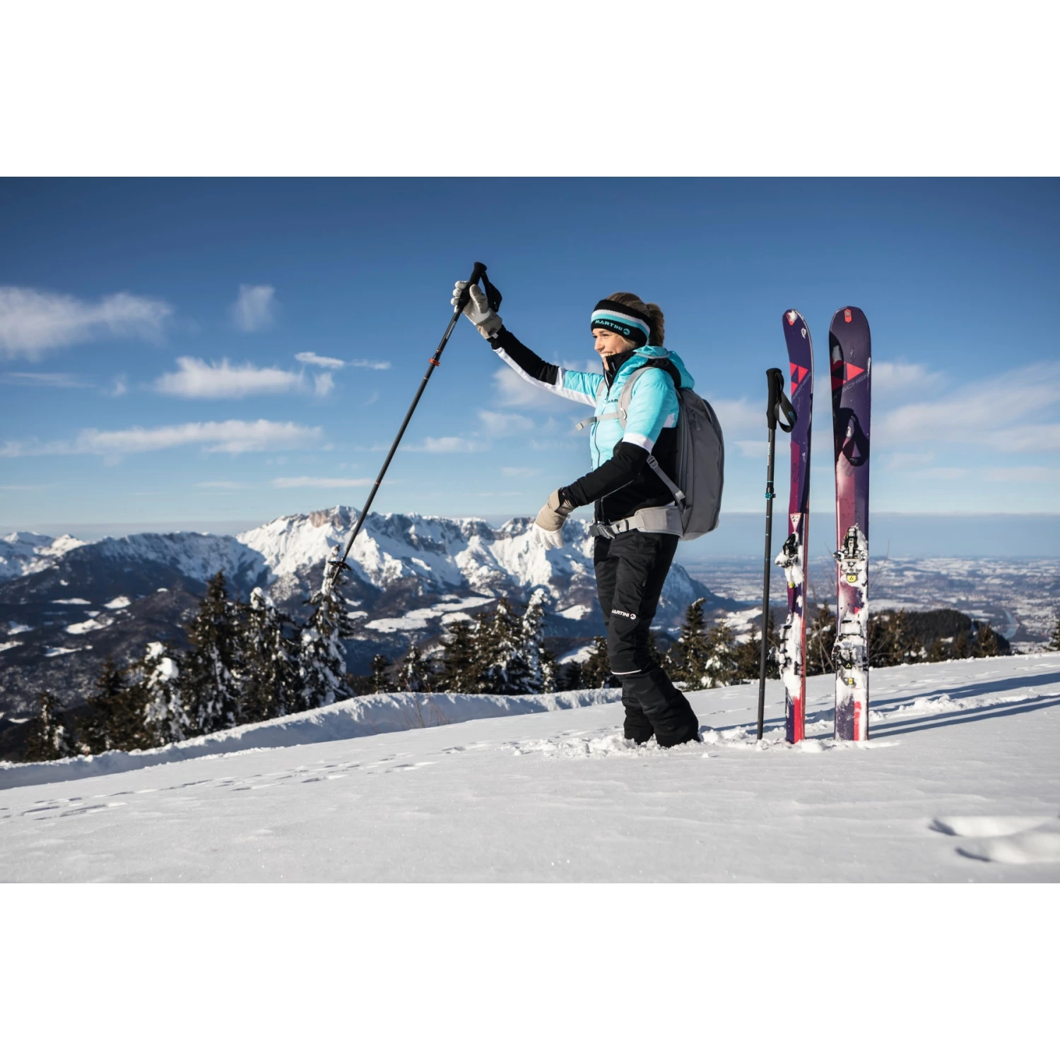 Komperdell Carbon FXP.4 Expedition Compact Trekkingstokken (Paar) - Zwart/roze - Afbeelding 5