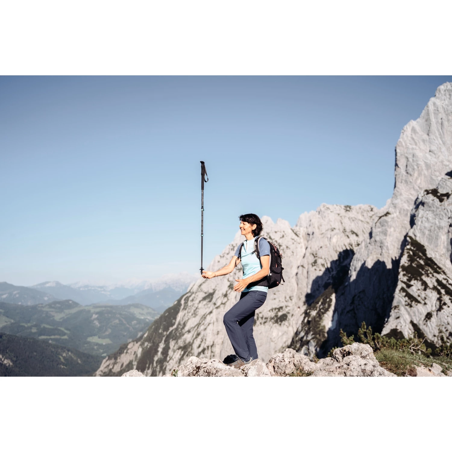 Komperdell Carbon FXP.4 Expedition Vario Trekkingstokken (Paar) - Zwart/beige - Afbeelding 4