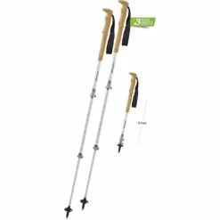 Komperdell Explorer Compact Cork Trekkingstokken (Paar) - Zilver/titan