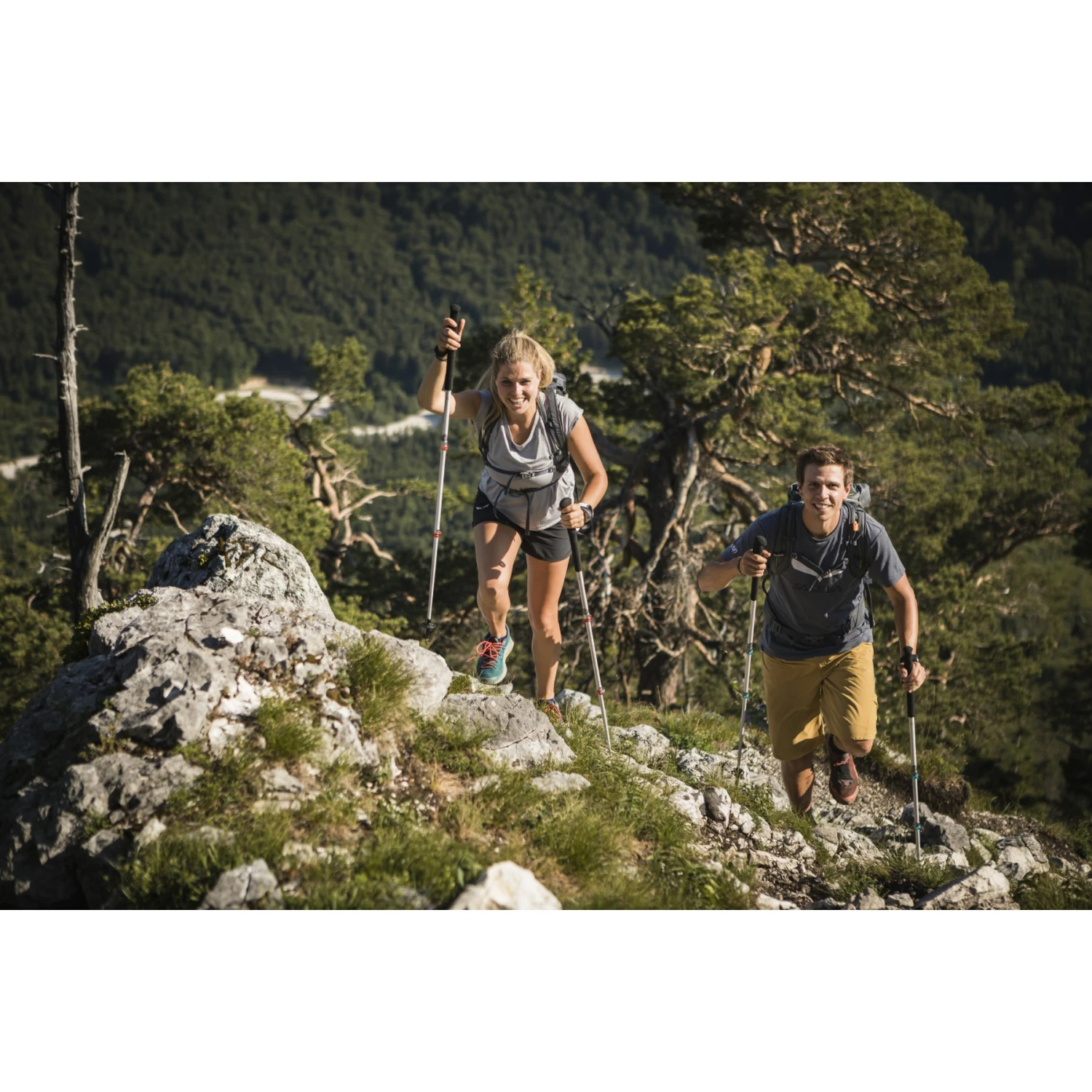 Komperdell Explorer Compact PL Trekkingstokken (Paar) - Zilver/rood - Afbeelding 3