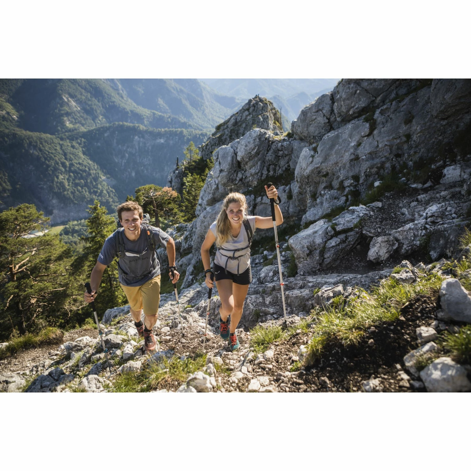 Komperdell Explorer Compact PL Trekkingstokken (Paar) - Zilver/rood - Afbeelding 4