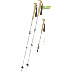 Komperdell Explorer Contour Cork Trekkingstokken (Paar) - Zilver/bruin