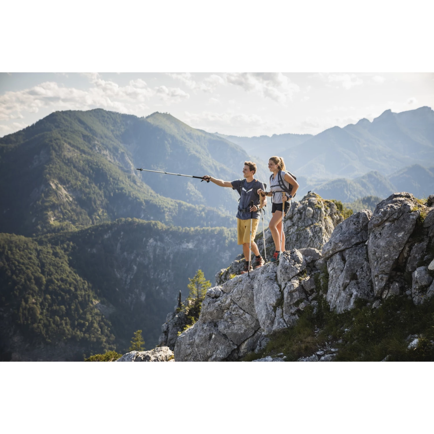 Komperdell Explorer Contour PL Trekkingstokken (Paar) - Zilver/blauw - Afbeelding 6