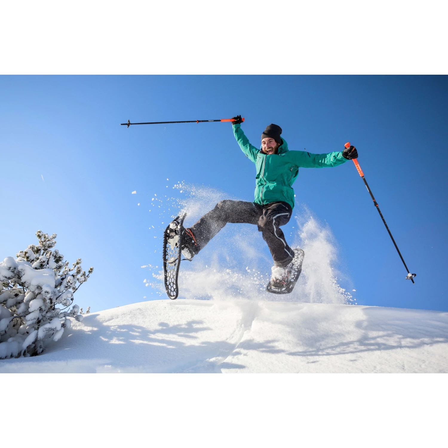 Komperdell Peakmaster Snowshoe T22 Snowshoes - Black/ Berry - Afbeelding 2