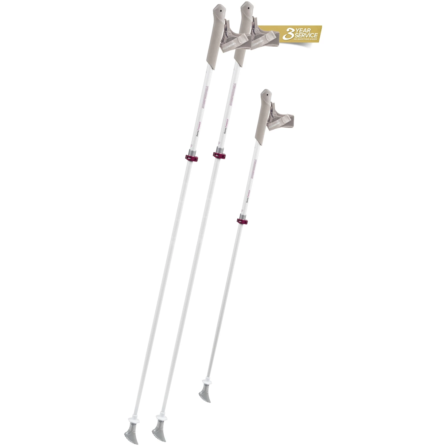 Komperdell Sarma Powerlock Nordic Walking Stokken (Paar) - Wit