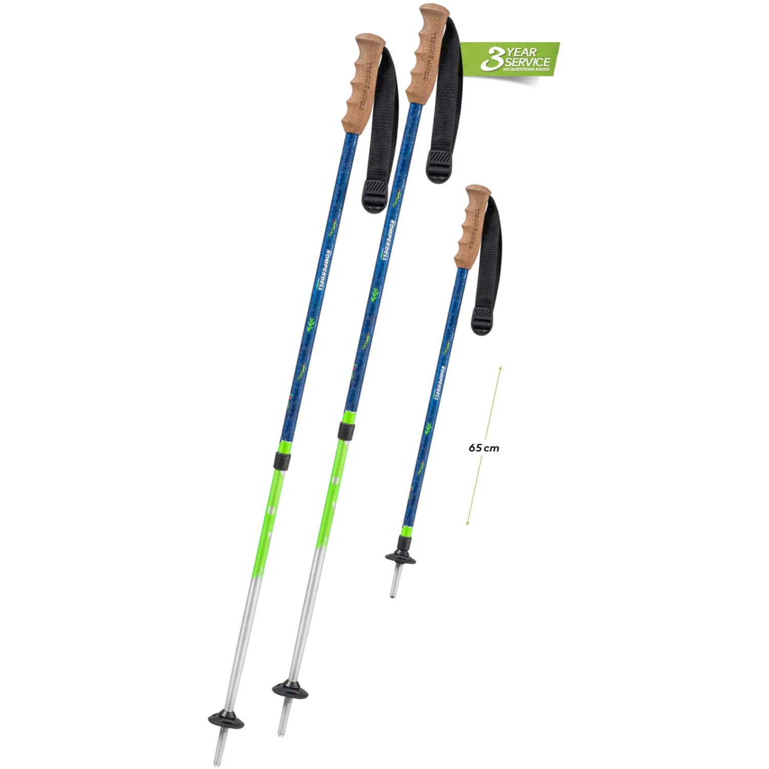 Komperdell Trailblazer Kinder Trekkingstokken (Paar) - blauw/groen Komperdell Trailblazer Kinder Trekkingstokken (Paar) - Blauw/groen -Edelrid Shop komperdell trailblazer kids trekking poles blue green 11 1286940