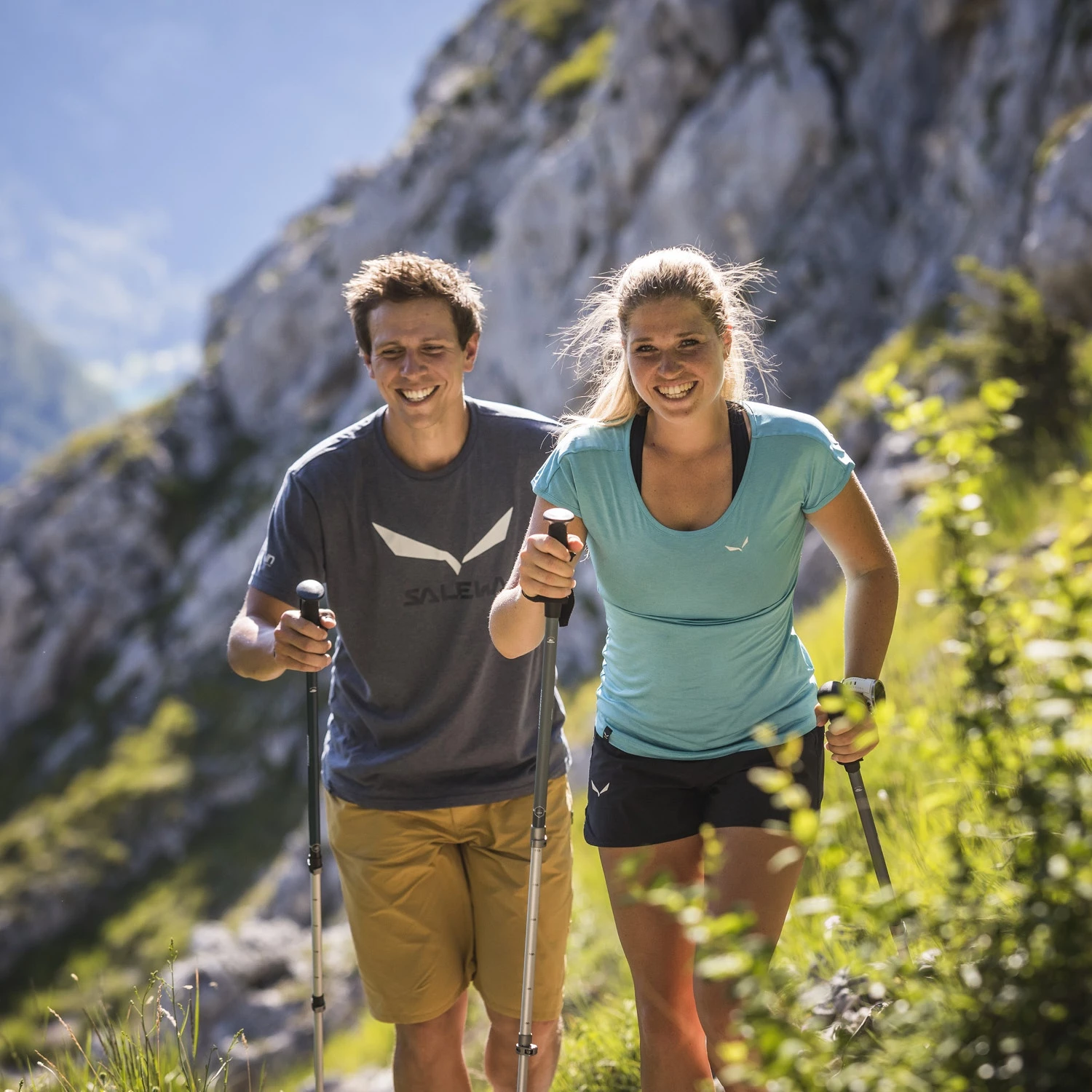 Komperdell Trekmaster Powerlock Trekkingstokken (Paar) - Blauw/zilver - Afbeelding 4