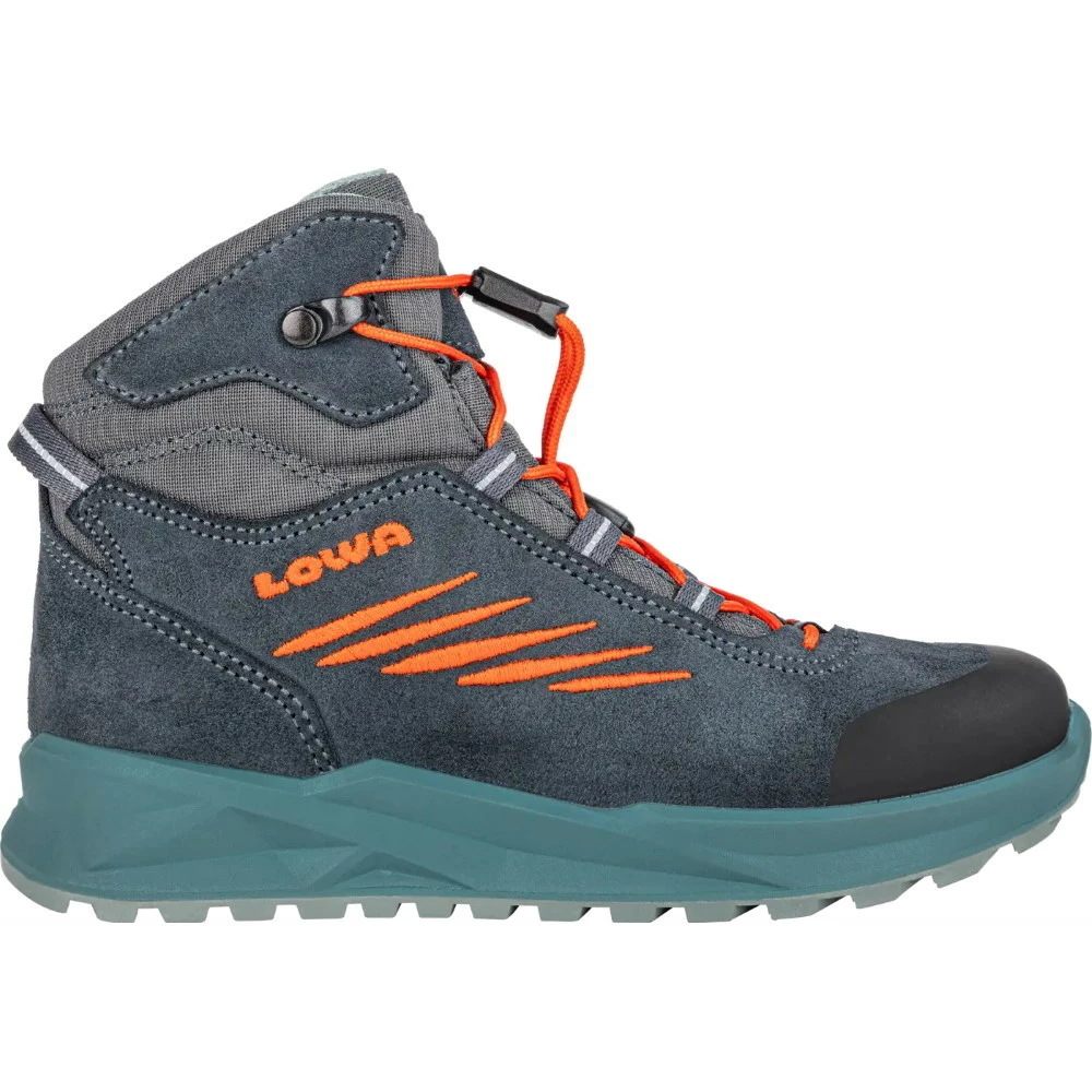 LOWA Callisto GTX Mid Junior Kids Winter Boots - Steel Blue/flame (Maat 25-35) - Afbeelding 4