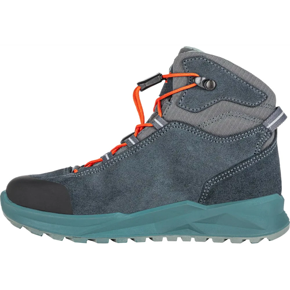LOWA Callisto GTX Mid Junior Kids Winter Boots - Steel Blue/flame (Maat 25-35) - Afbeelding 3