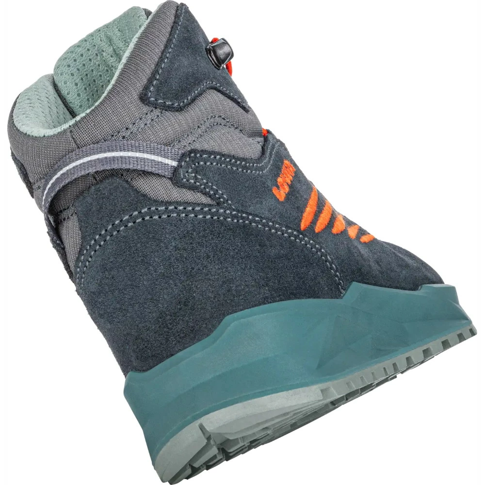 LOWA Callisto GTX Mid Junior Kids Winter Boots - Steel Blue/flame (Maat 25-35) - Afbeelding 5
