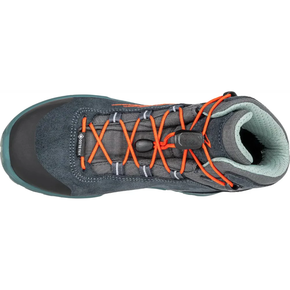 LOWA Callisto GTX Mid Junior Kids Winter Boots - Steel Blue/flame (Maat 25-35) - Afbeelding 6