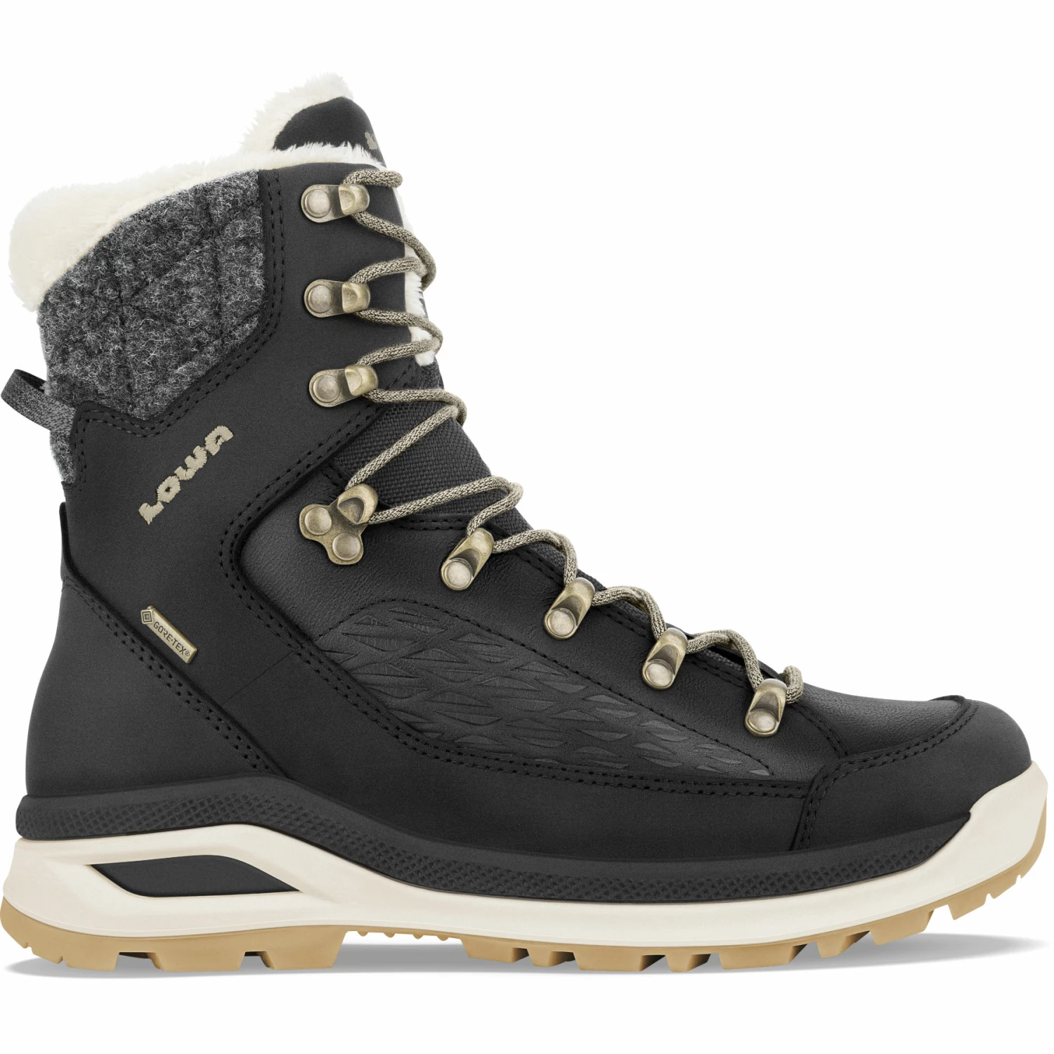 LOWA Renegade EVO Ice GTX Dames Winterlaarzen - Black/champagne