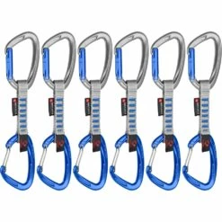 Mammut Crag Keylock Wire 10 Cm Indicator Quickdraw Set - Set Van 6 - Silver-ultramarine