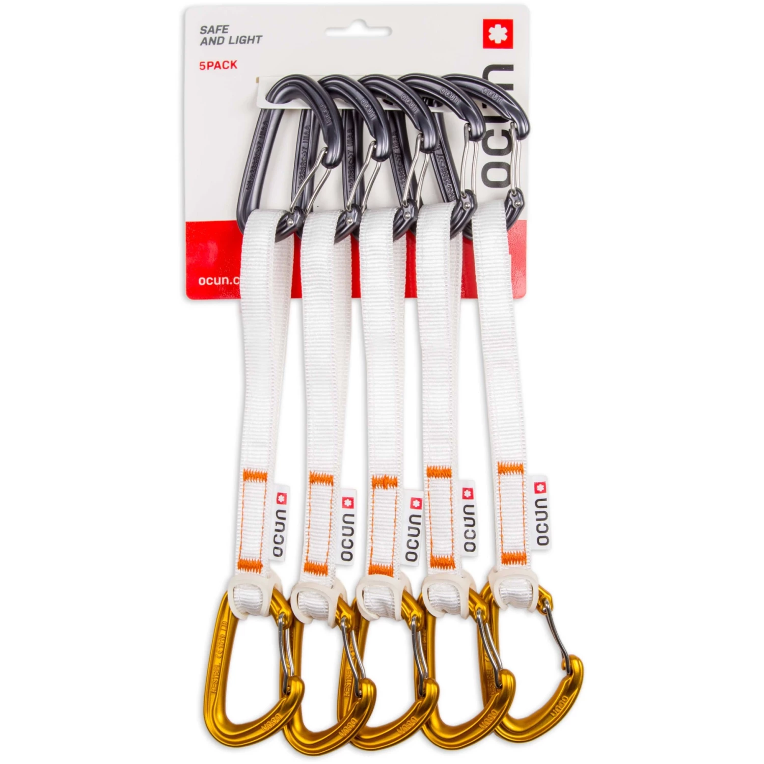 Ocun OcĂșn Kestrel QD Bio-DYN-Ring 15 Mm Quickdraw Set - 20 Cm - Pack Of 5 - Oranje