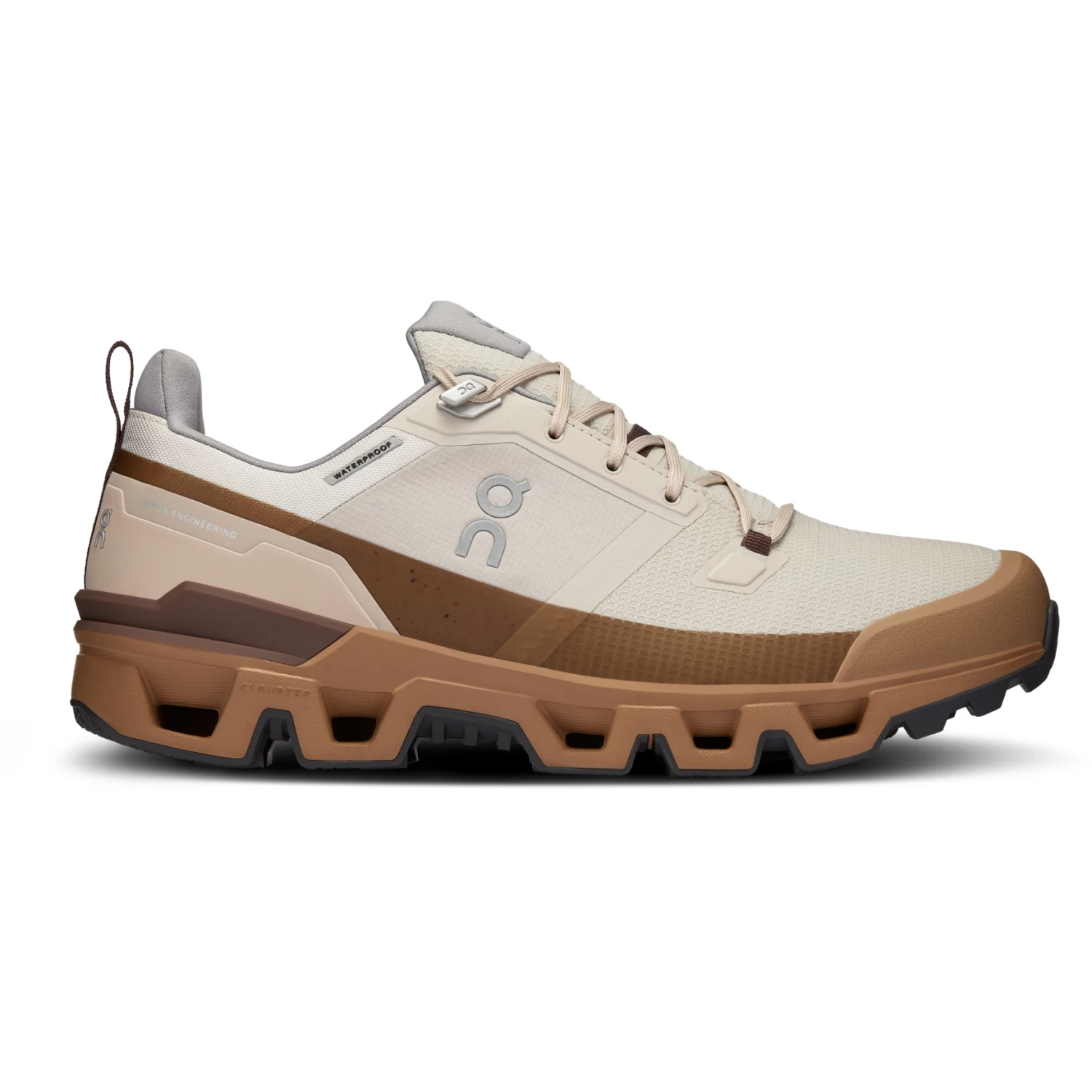 On Running On Cloudwander Waterproof Wandelschoenen - Pearl & Root - Afbeelding 2