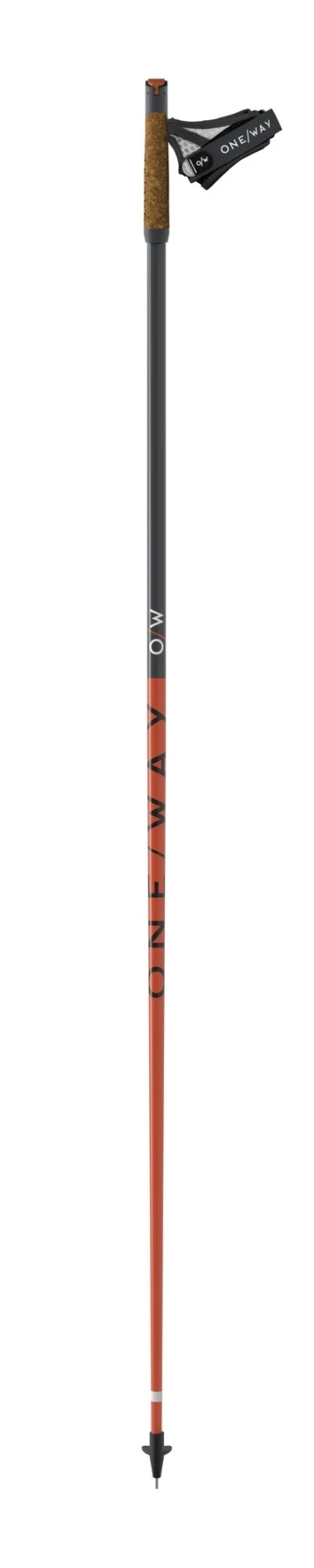 ONE WAY Team 1 MAG Nordic Walking Stokken (Paar) - Asphalt/neon Orange