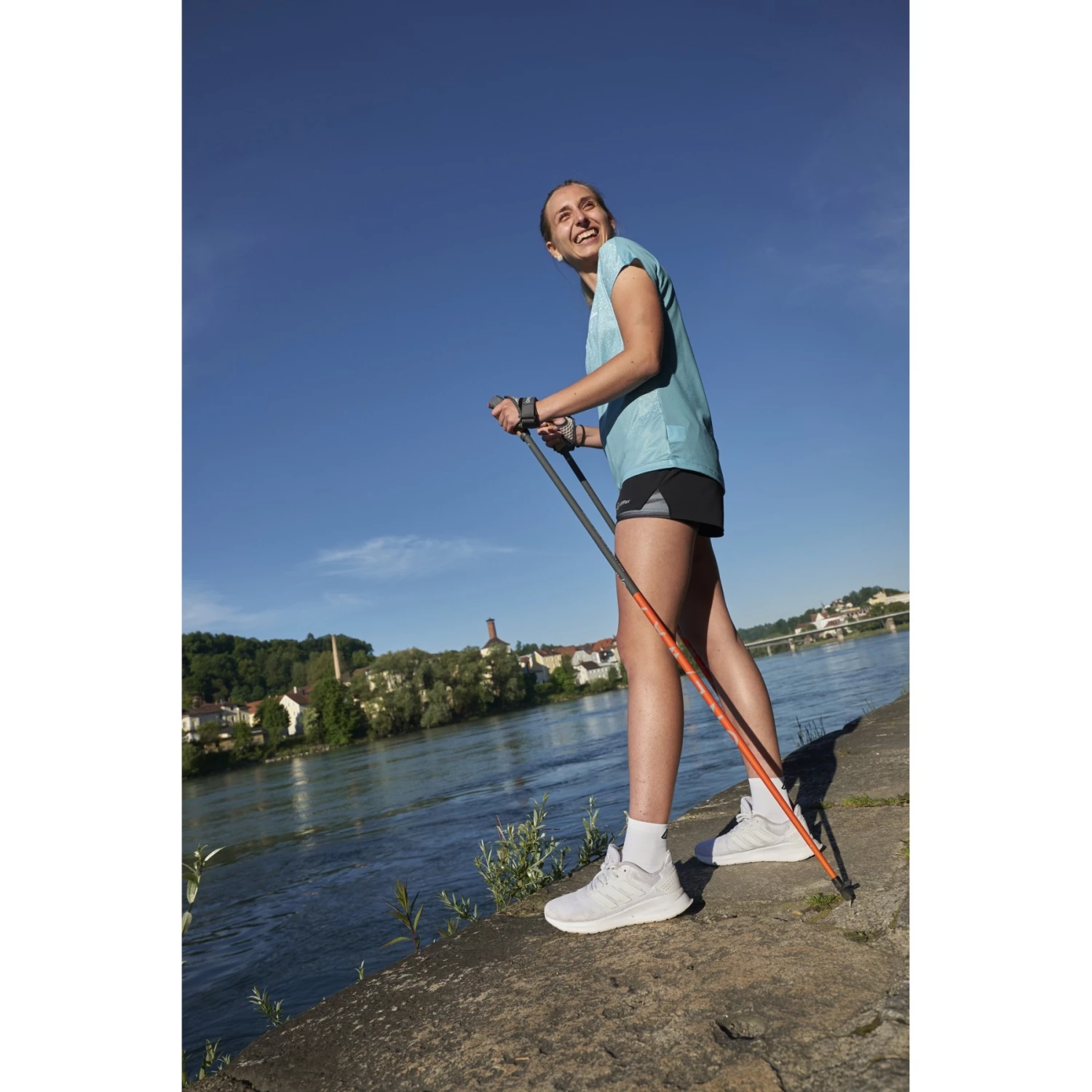 ONE WAY Team 2 MAG Nordic Walking Stokken (Paar) - Asphalt/neon Yellow - Afbeelding 2