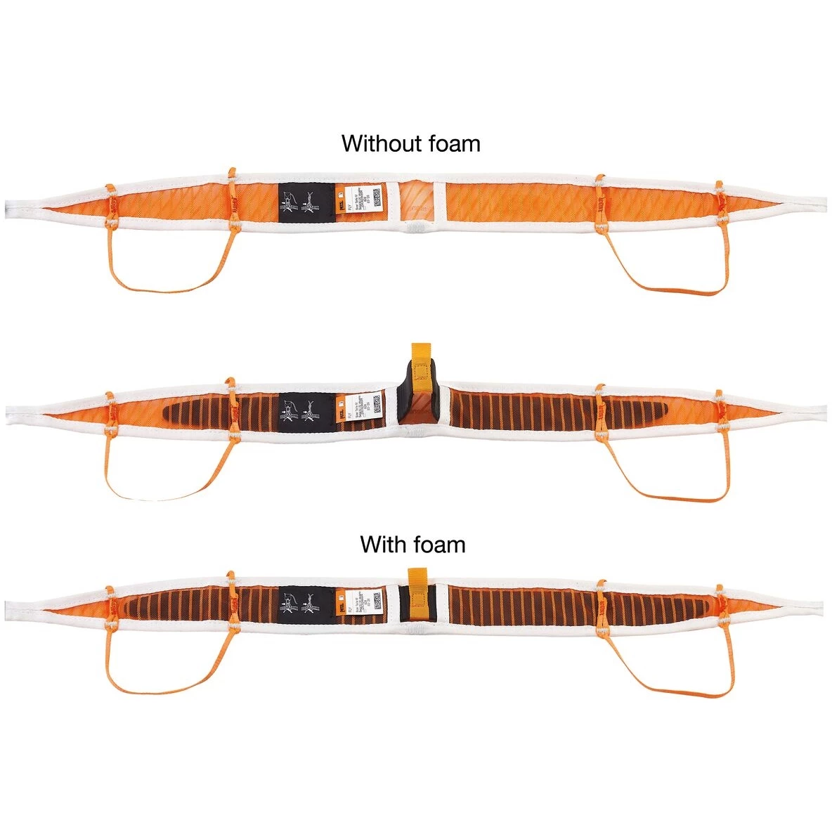 Petzl Fly - Klimgordel - Oranje/wit - Afbeelding 4