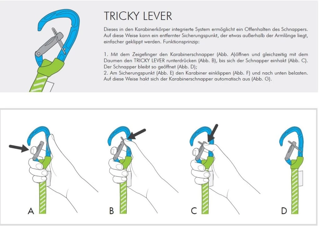 Climbing Technology Nimble Tricky Karabijnhaak + Lus - Afbeelding 3