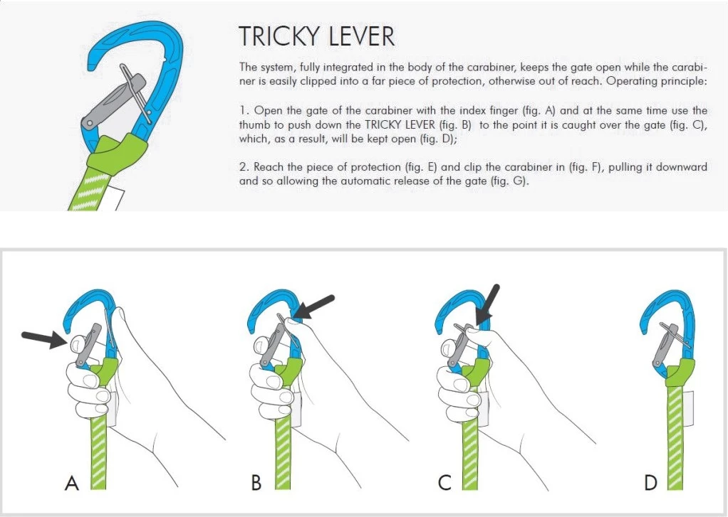 Climbing Technology Nimble Tricky Karabijnhaak + Lus - Afbeelding 6