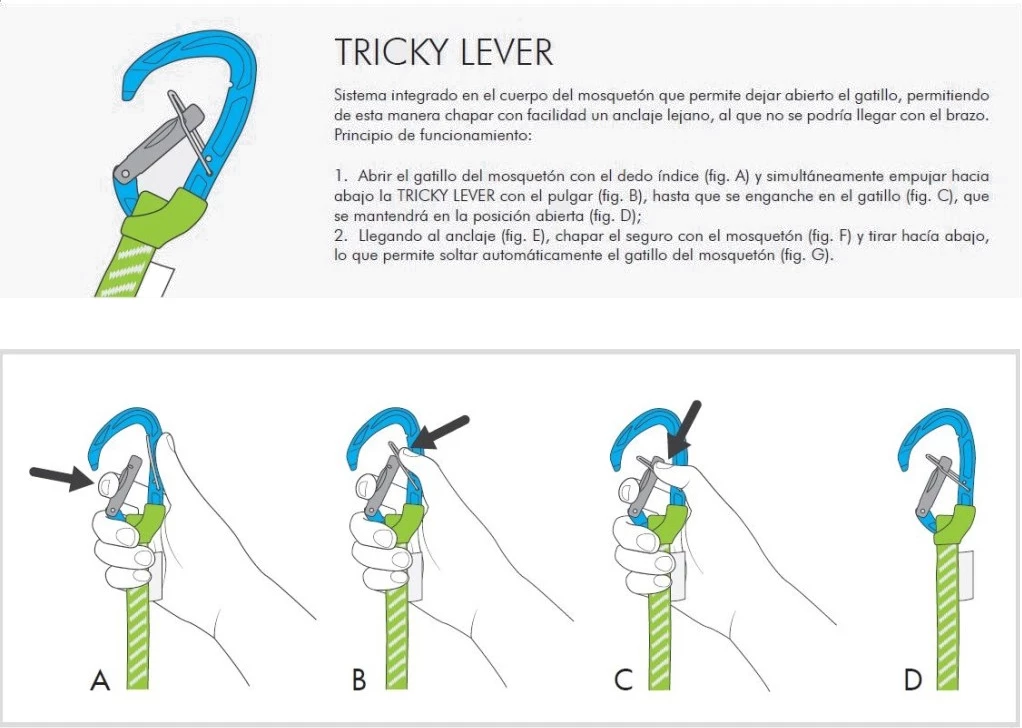 Climbing Technology Nimble Tricky Karabijnhaak + Lus - Afbeelding 7