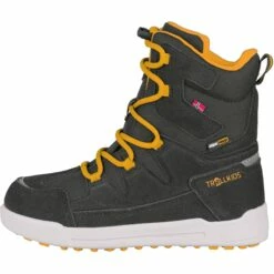 Trollkids Finnmark Kinder Winterlaarzen - Anthracite/Golden Yellow