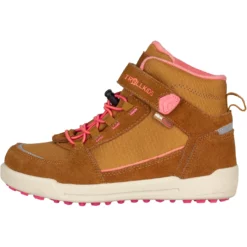 Trollkids Gryllefjord Mid Cut Kinderschoenen - Caramel/Salmon