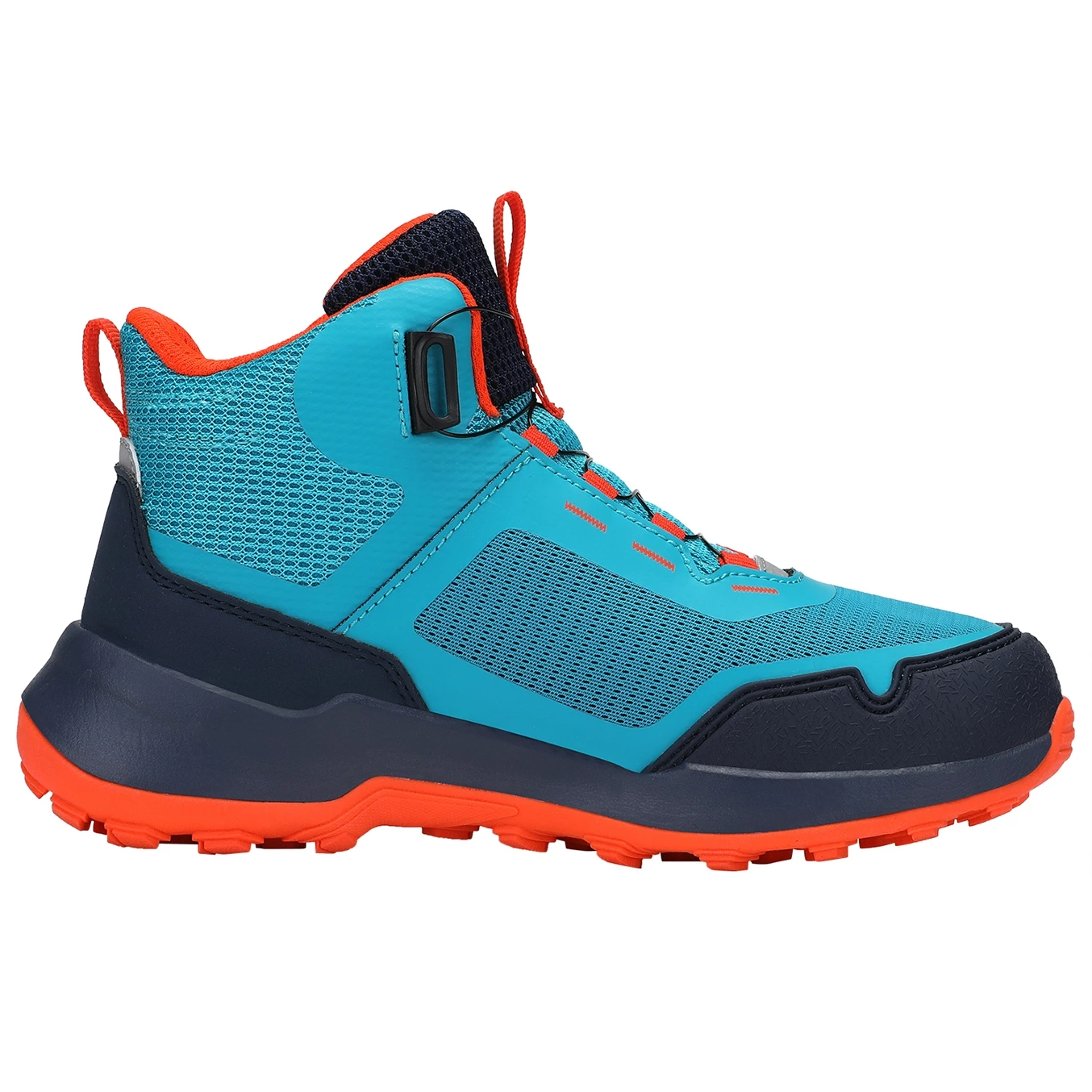 Trollkids Trollfjord Hiker Mid Kinder Wandelschoenen - Lake Blue/Bright Orange - Afbeelding 3