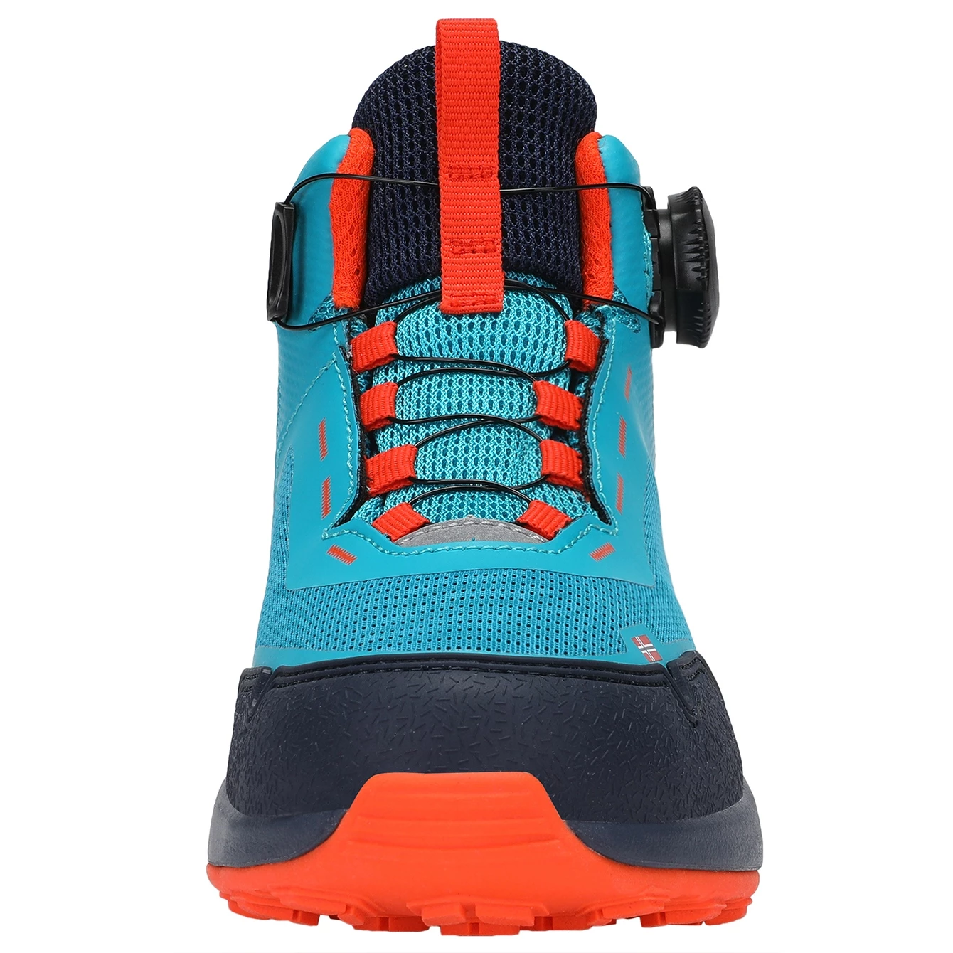 Trollkids Trollfjord Hiker Mid Kinder Wandelschoenen - Lake Blue/Bright Orange - Afbeelding 4