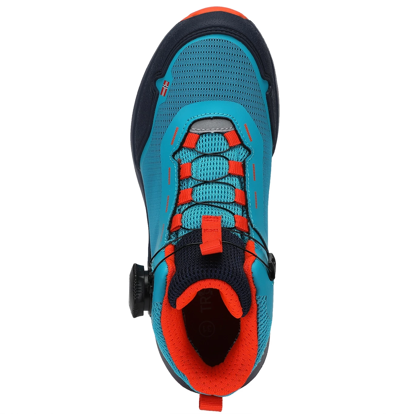 Trollkids Trollfjord Hiker Mid Kinder Wandelschoenen - Lake Blue/Bright Orange - Afbeelding 6