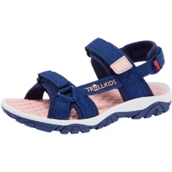 Trollkids Oslofjord Kinder Sandalen - Lotus Blue/Dahlia