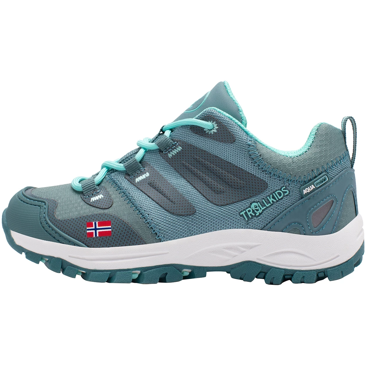 Trollkids Rondane Low Kinder Wandelschoenen - Glacier Green/Teal Trollkids Rondane Low Kinder Wandelschoenen - Glacier Green/Teal -Edelrid Shop trollkids rondane low kids hiker shoes glacier green teal 2 1429681