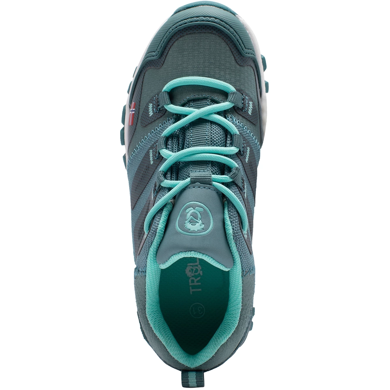 Trollkids Rondane Low Kinder Wandelschoenen - Glacier Green/Teal Trollkids Rondane Low Kinder Wandelschoenen - Glacier Green/Teal -Edelrid Shop trollkids rondane low kids hiker shoes glacier green teal 6 1429685