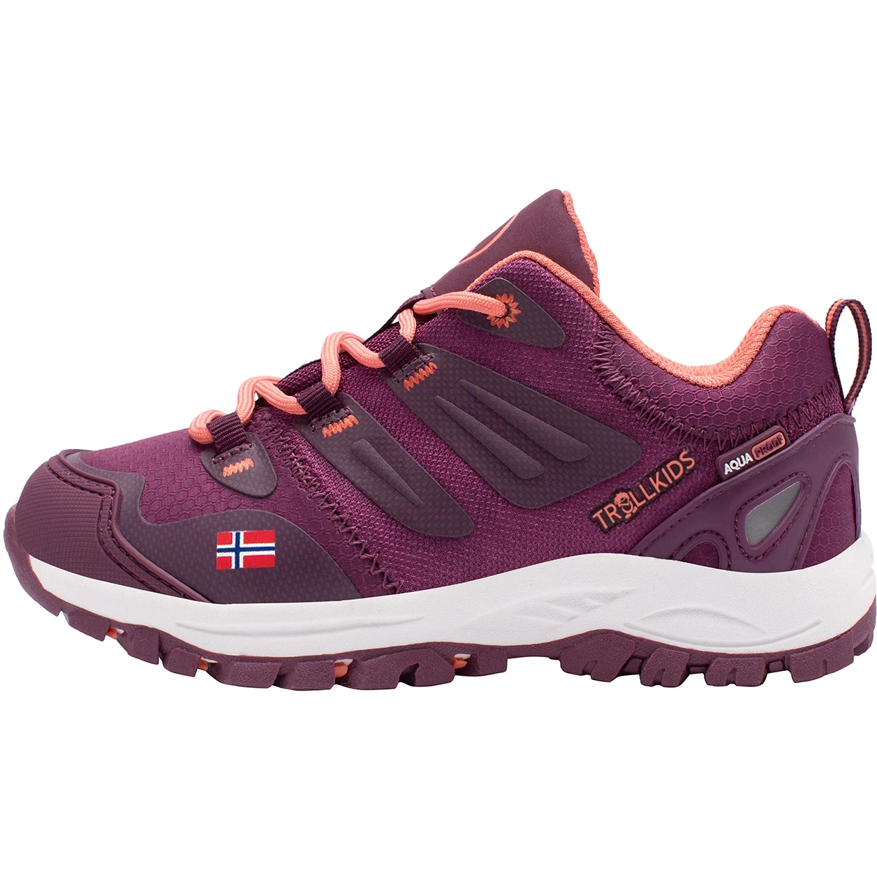 Trollkids Rondane Low Kinder Wandelschoenen - Mulberry/Peach - Afbeelding 2