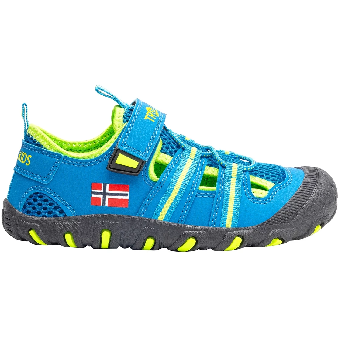 Trollkids Sandefjord Kinder Sandalen - Medium Blue/Lime - Afbeelding 3