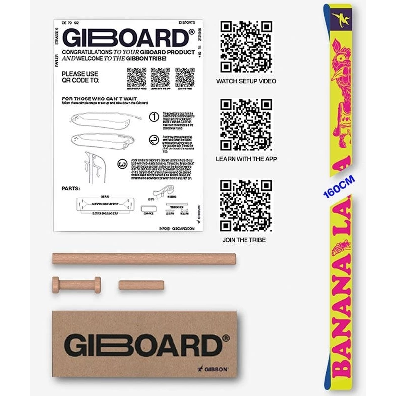 GIBBON Board Singelset 160 Cm - Bananalama 3,5 Cm - Afbeelding 2